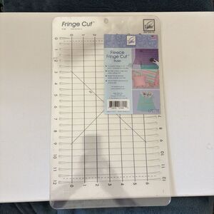 June Tailor Fleece Fringe Cut Slotted Ruler - JT-789 - New Open Stock 2004